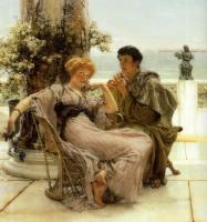 Alma-Tadema, Sir Lawrence - Courtship, The Proposal